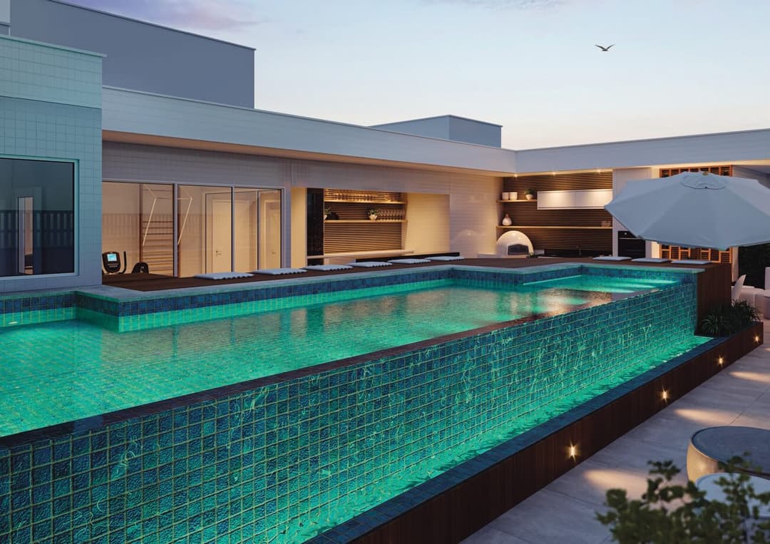 Lazer: Piscina da Cobertura